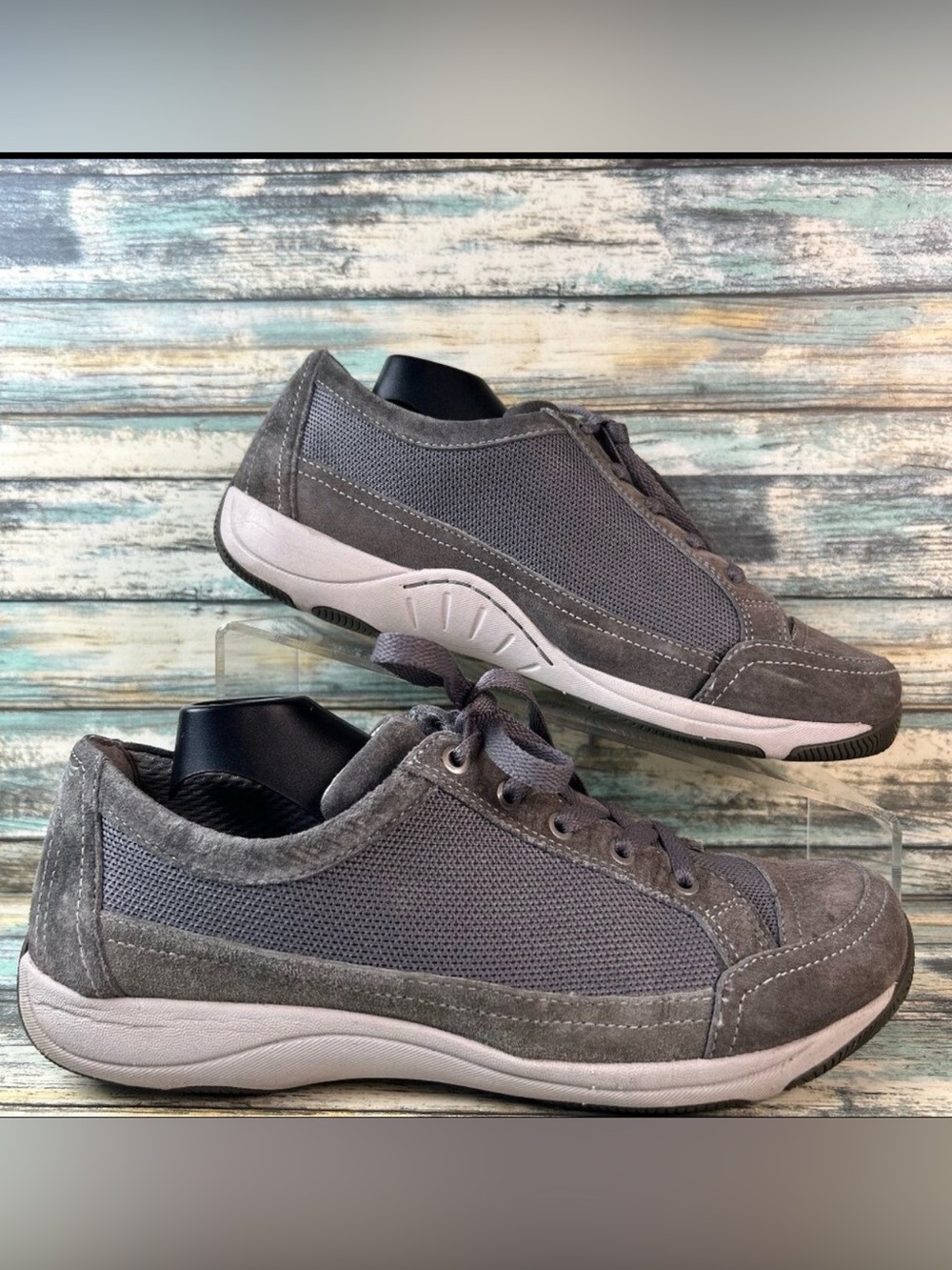Dansko Sneakers Womens Harmony Size 8.5-9 Gray Suede Casual Shoes Comort Walking